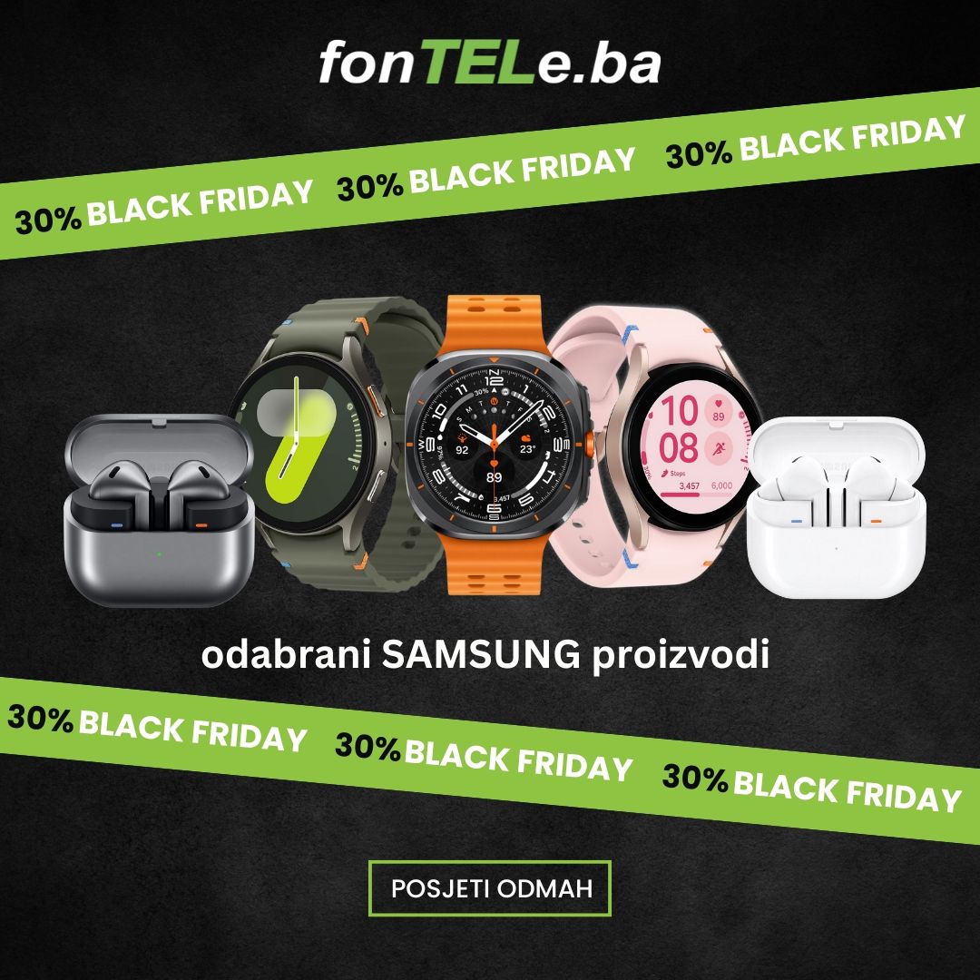 Black Friday Sniženje - Samsung Pametni Satovi i Slušalice