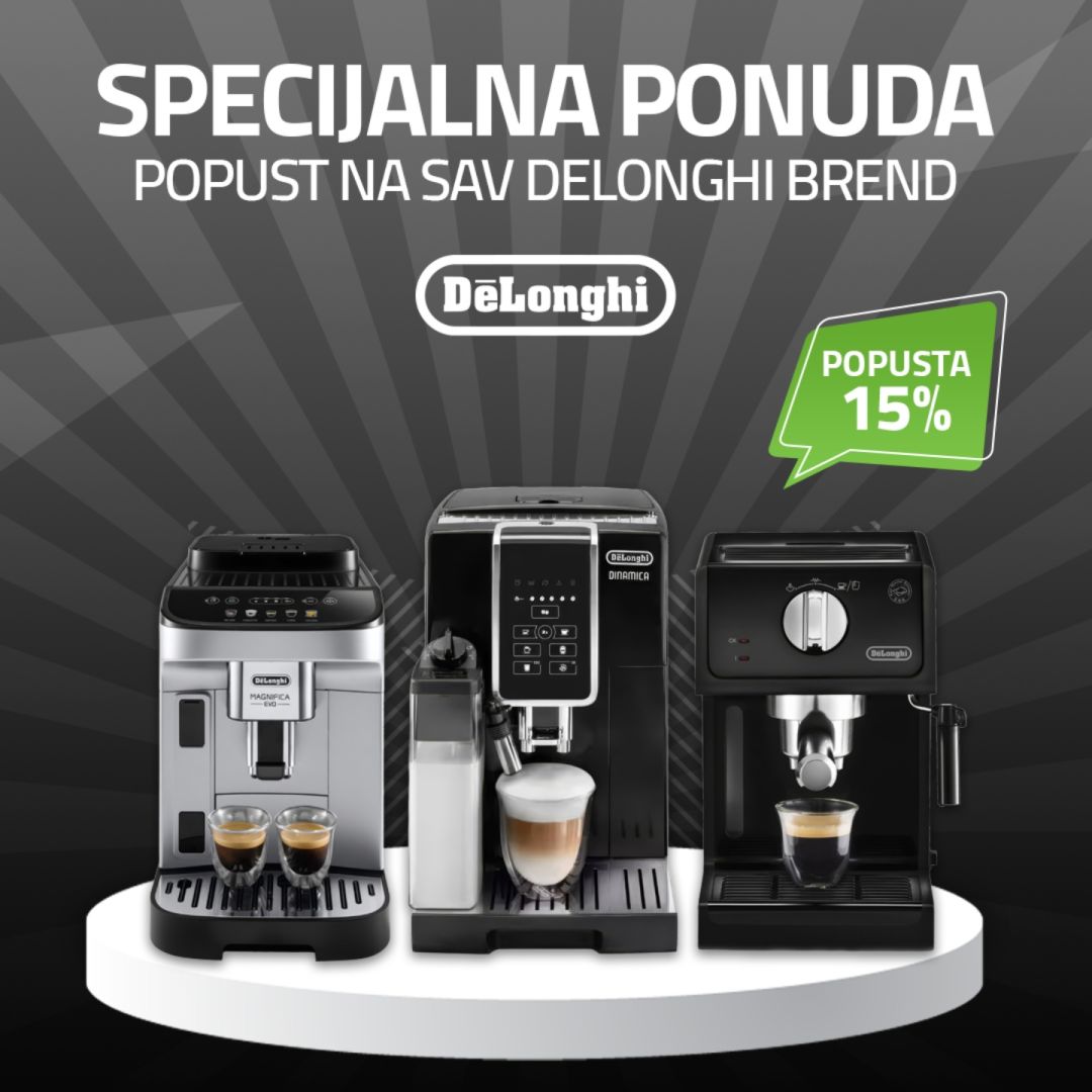 Uživajte u savršenoj kafi uz De’Longhi aparate!