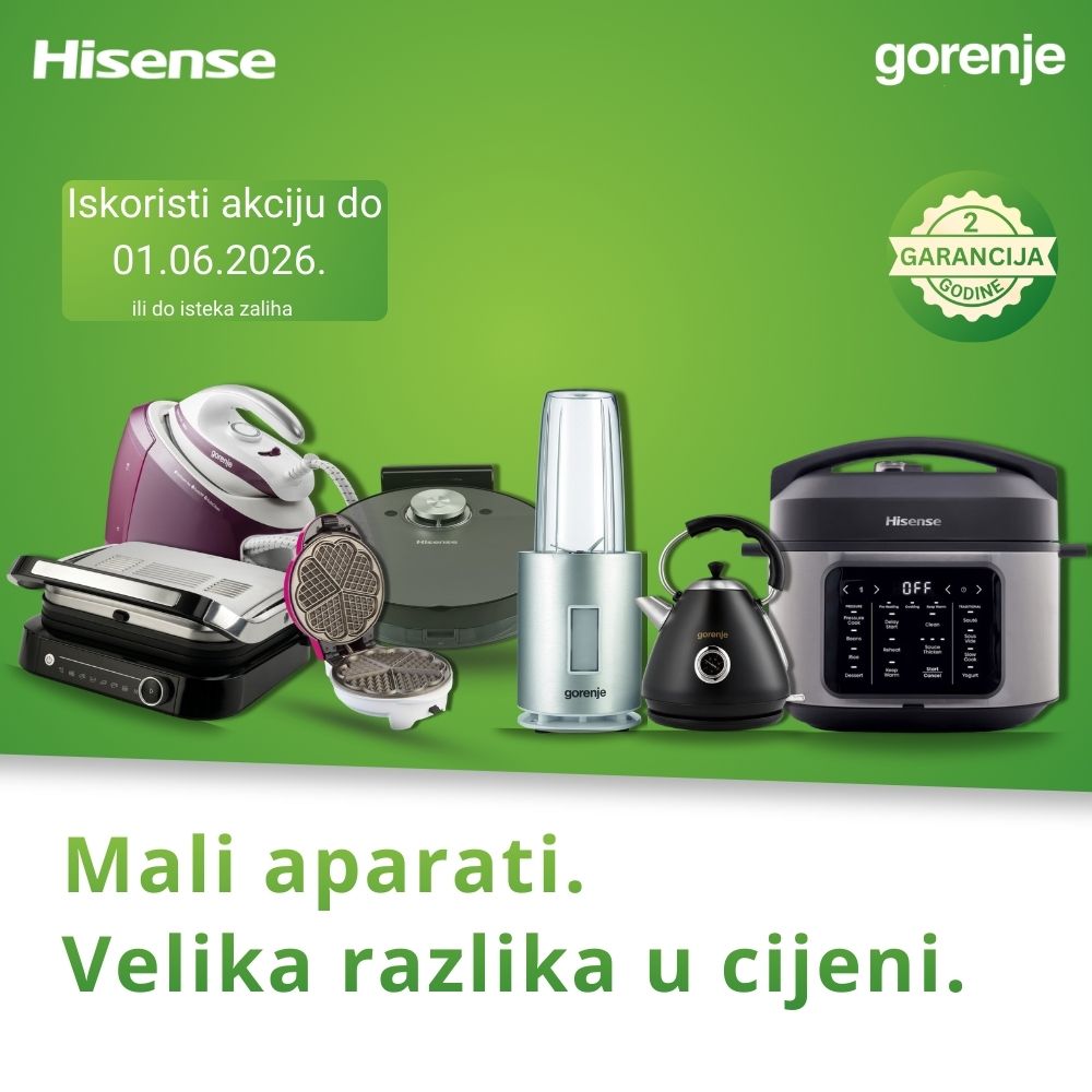 Akcija Gorenje i Hisense aparata