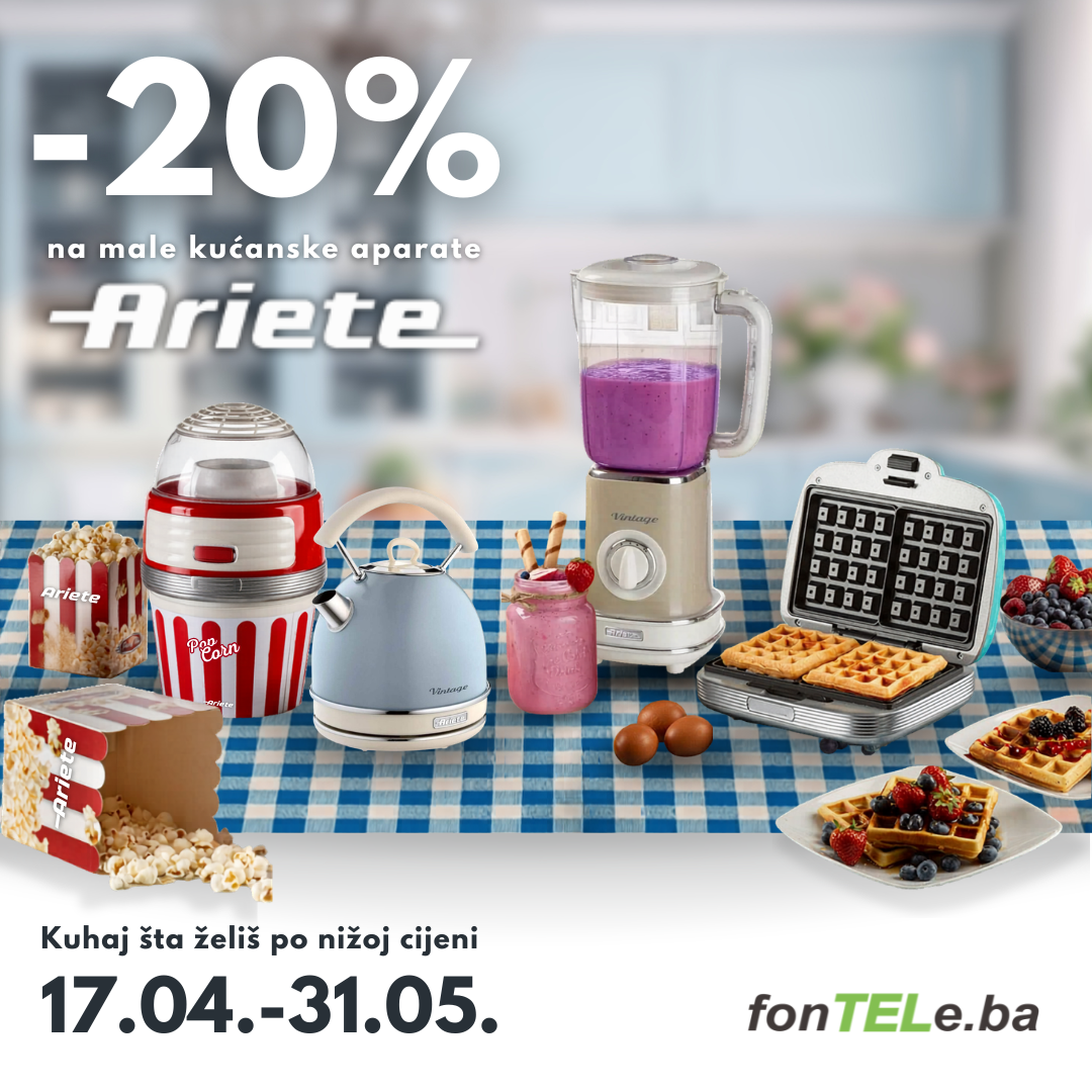 Ariete uređaji na akciji – 20% popusta za Vašu kuhinju