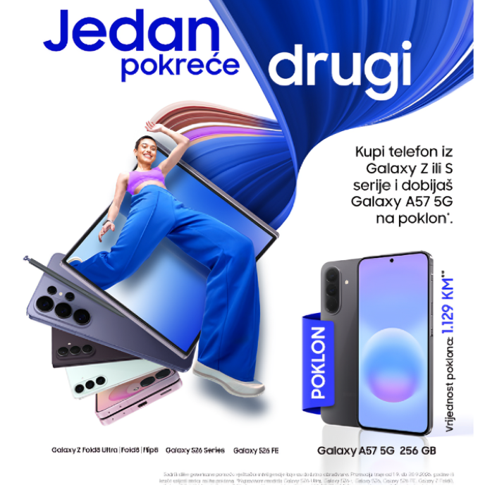 Ti biraš prvi. Samsung poklanja drugi.