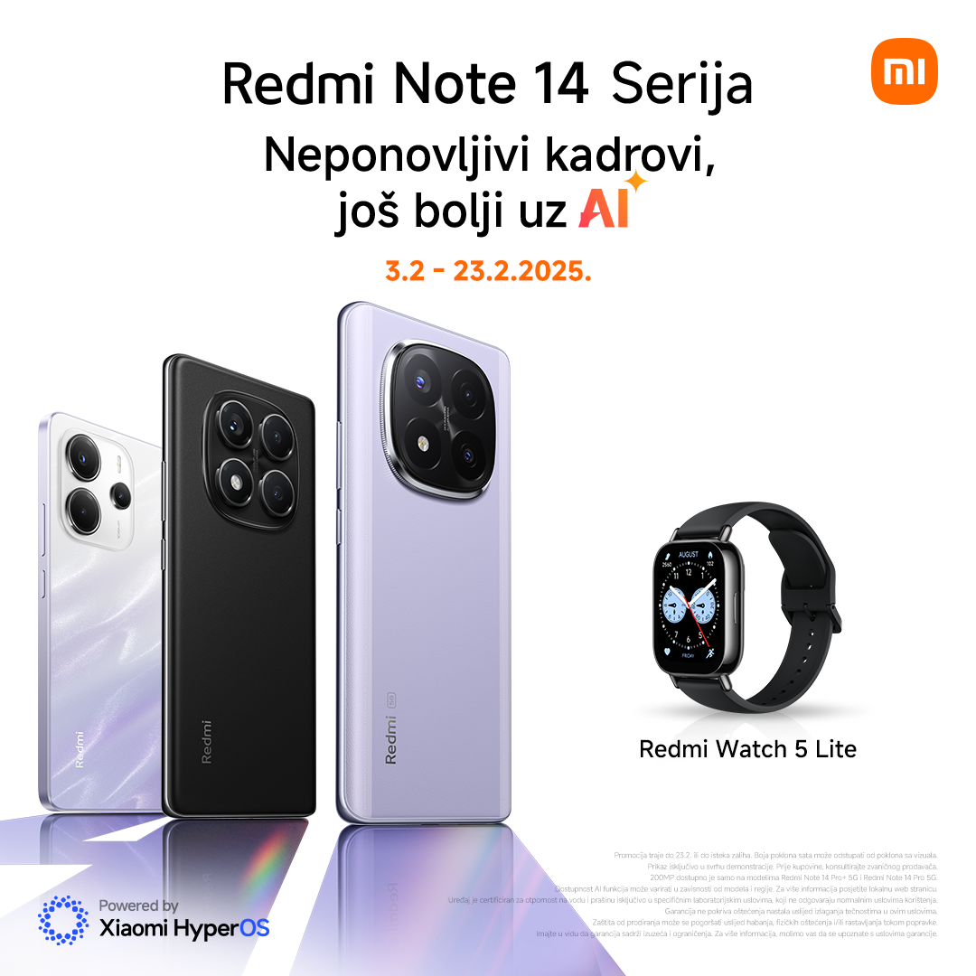 Stigla je Xiaomi Redmi Note 14 serija