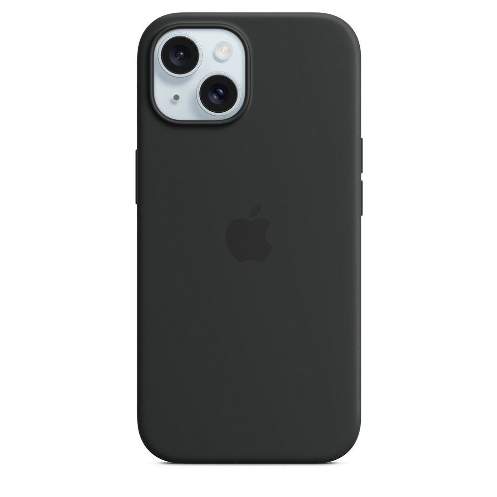 APPLE silikonska maskica originalna za iPhone 15 Crna