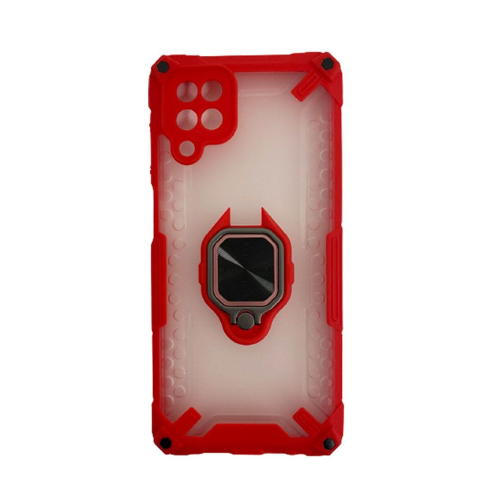 SAMSUNG hybrid combo maskica za A12 s prstenom Crvena