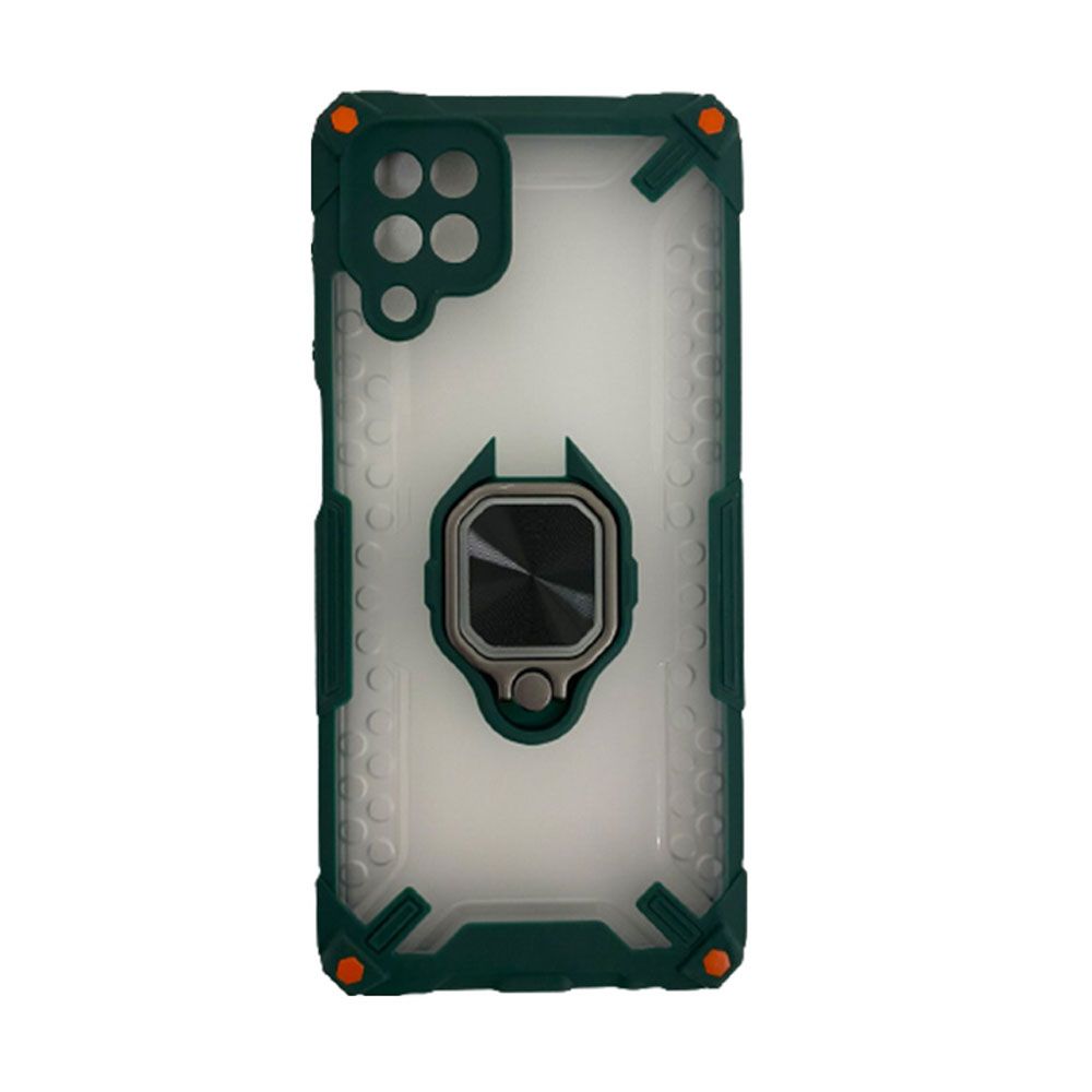 SAMSUNG hybrid combo maskica za A12 s prstenom Zelena