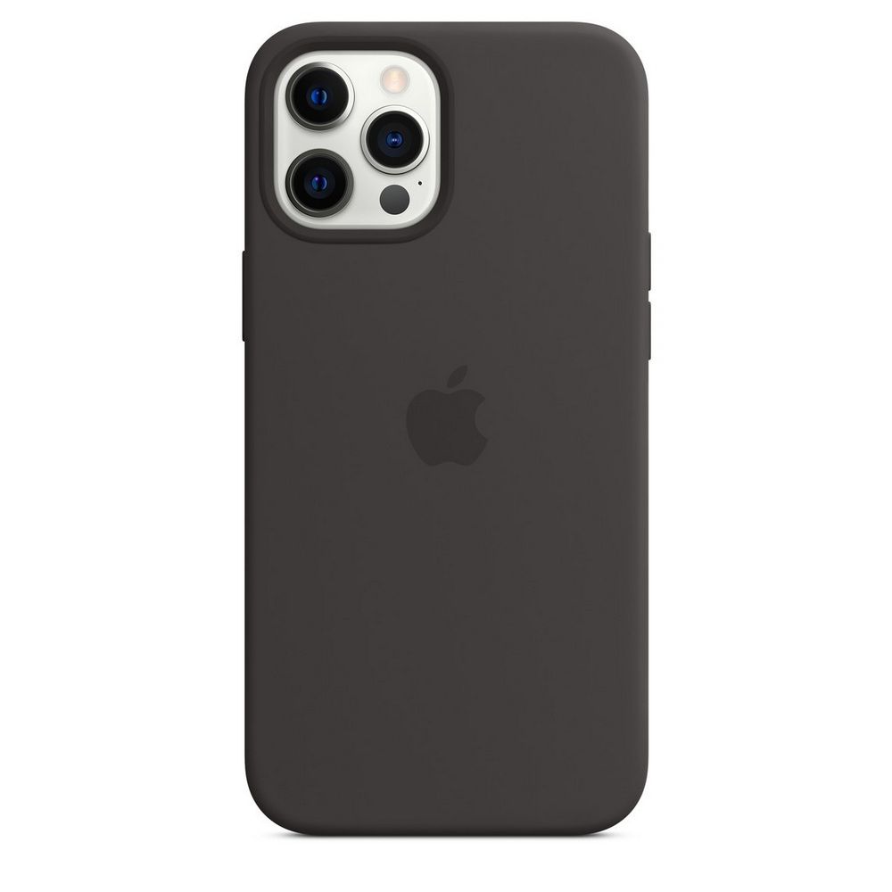 APPLE silikonska maskica iPhone 12 Pro Max s Magsafe Crna