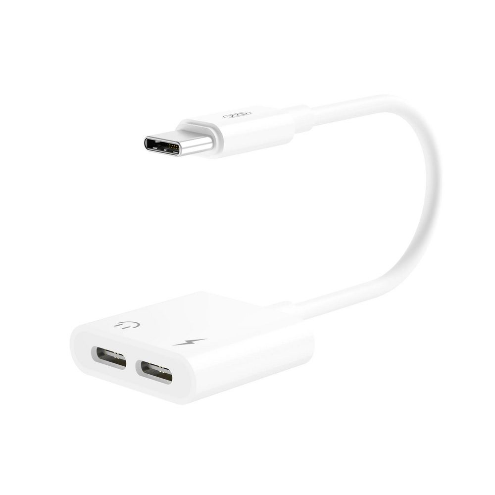 XO adapter NB-R172C Type-C to Type-C audio cable Bijeli