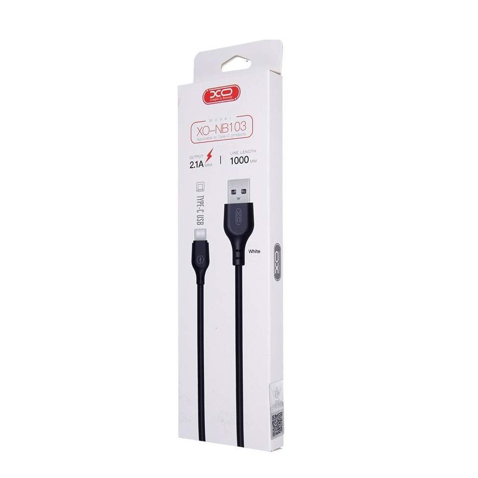 XO kabal za punjenje Bell USB to Type-C 1m NB103 Crni