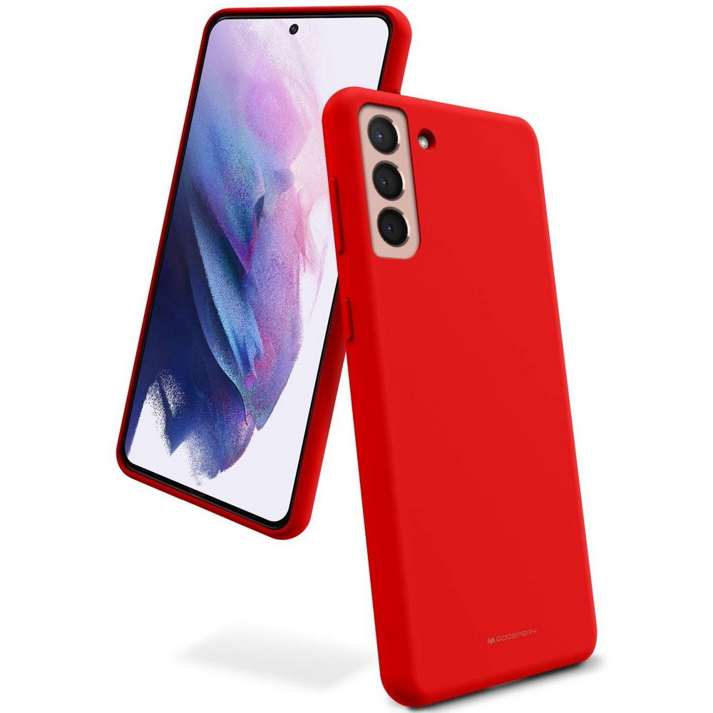 SAMSUNG silikonska maskica za Galaxy S21 Crvena