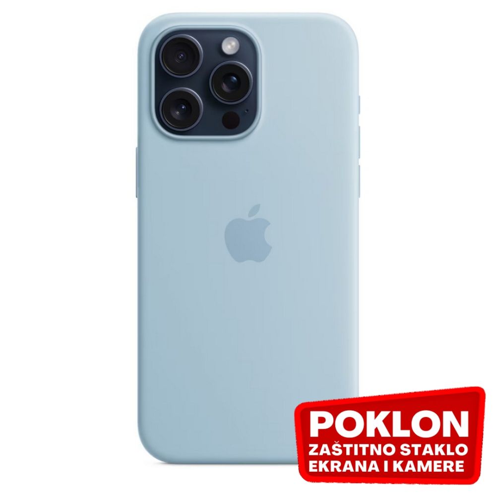 APPLE originalna silikonska maskica sa Magsafe iPhone 15 Pro Light Blue