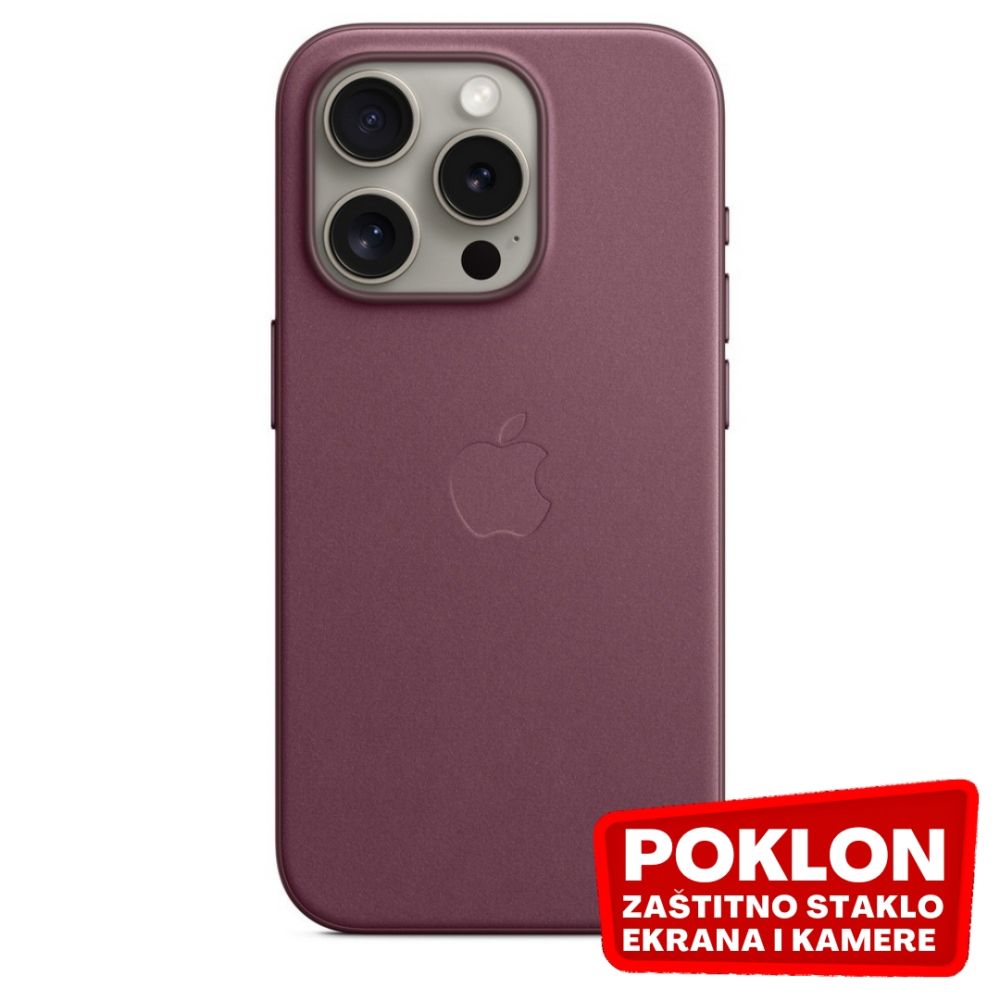 APPLE originalna silikonska maskica FineWoven sa MagSafe 15 Pro Mulberry