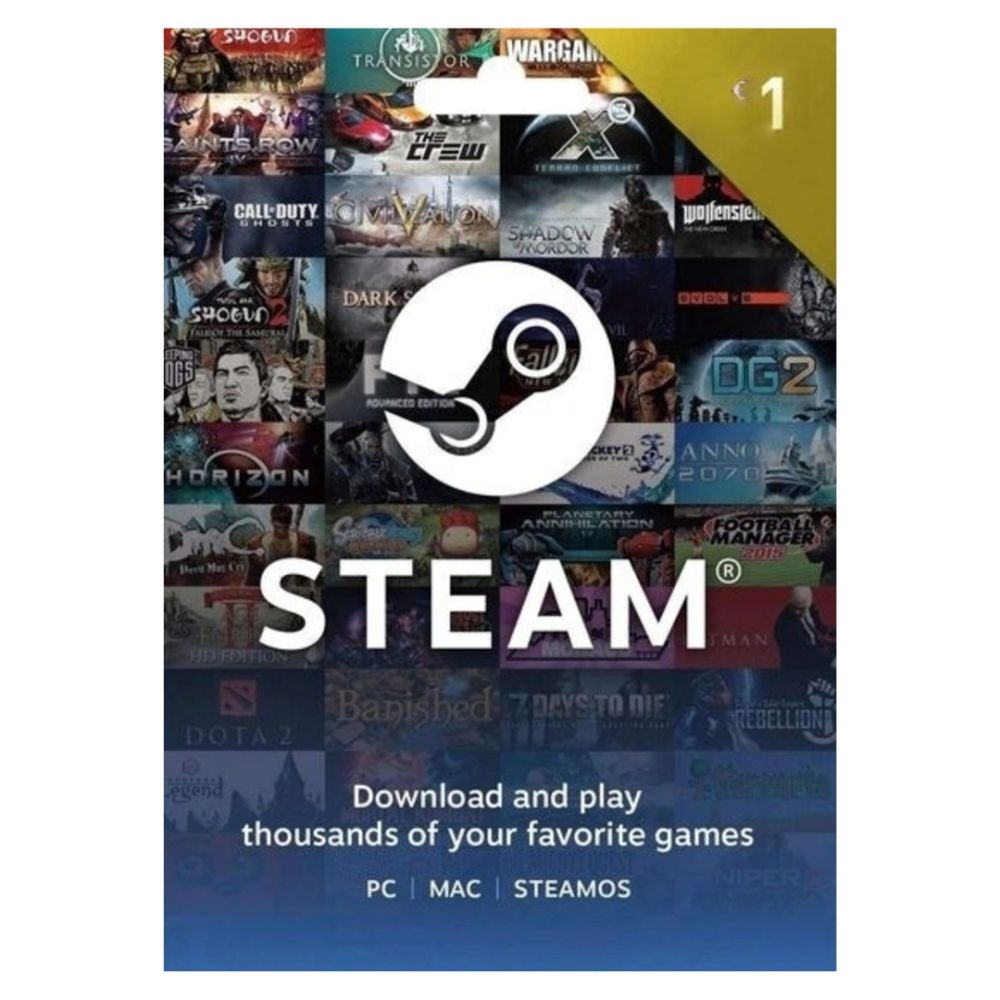 STEAM gift card 1€ - Global