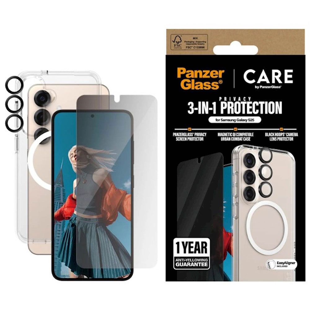PANZERGLASS bundle S25 Privacy