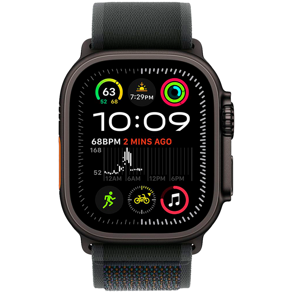 Apple pametni sat Ultra2 v2 Cellular 49mm Black Titanium Black Trail Loop - M/L