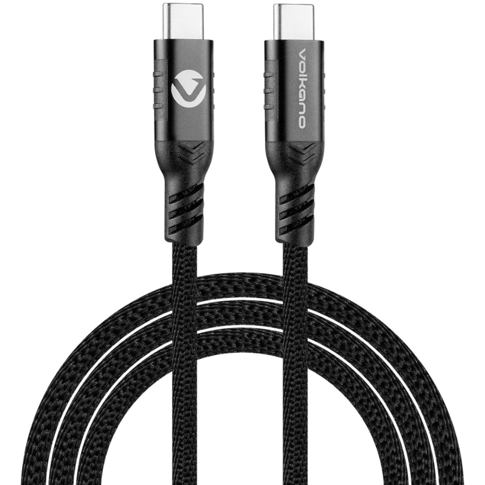 VOLKANO weave kabal Magnetic Type-C 60W Crni
