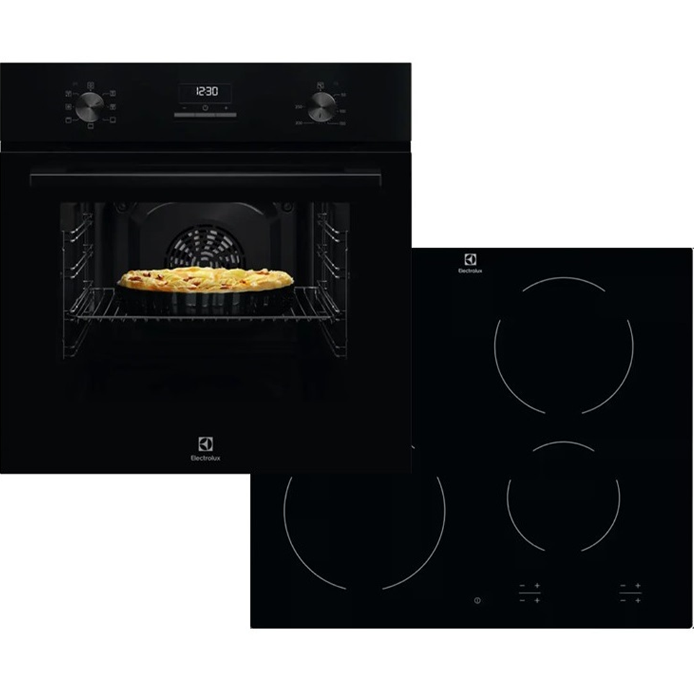 ELECTROLUX ugradbeni set EHF6240IOK + LOH3H00BK Crna