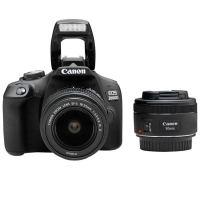 CANON fotoaparat EOS2000D + 1855IS + EF50 1.8 Crni