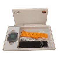 DT8 pametni sat Ultra Max 49mm sa crnom i narandžastom narukvicom