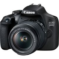 CANON fotoaparat EOS2000D sa lensom 1855 BK SEE Crni