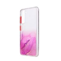 SAMSUNG silikonska maskica Marble Case za S21 Ljubičasta