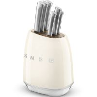 SMEG set noževa u bloku KBSF02CR Krem