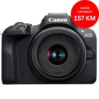 CANON fotoaparat R100 + RFS18-45 Crni