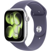 Apple Watch Series 11 GPS 42mm Silver Aluminium Case with Purple Fog Sport Band - SM