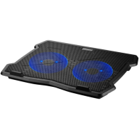 VOLKANO cooler sa dva ventilatora 15" Polar Series Crni