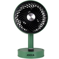 JOCCA prijenosni stolni ventilator Zelena
