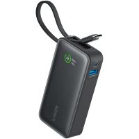 ANKER Nano Power Bank (30W, Built-In USB-C Cable) Crna
