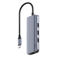CUDY 6 in 1 hub w GbE 4K 60Hz HDMI