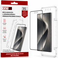 oneS zaštitno staklo sa aplikatorom Black Frame za Samsung S26 Ultra