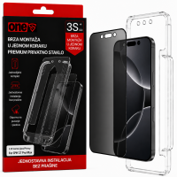 oneS zaštitno staklo sa aplikatorom za iPhone 17 Pro Max Privacy