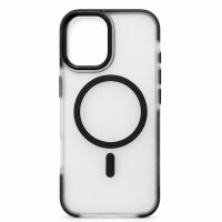 ONES silikonska maska iPhone 17 MagSafe Frosted Crna