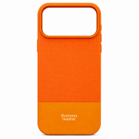 ONES maskica iPhone 17 Pro Max Business Leather Orange-Burnt Orange