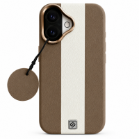 ONES maskica iPhone 16 Stripe Taupe-Bijela