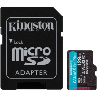 KINGSTON micro SD 128GB U3,V30 CanvasGoPlus 200mb/s