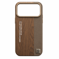 ONES maskica iPhone 17 Pro Natural Wood Khaki Leather