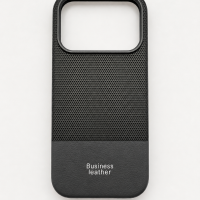 ONES maskica iPhone 17 Pro Business Leather Olive Gray