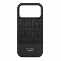ONES maskica iPhone 17 Pro Business Leather Dark Gray-Taupe