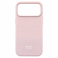 ONES maskica iPhone 17 Pro Business Leather Powder Pink-Blush Pink