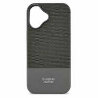 ONES maskica iPhone 17 Business Leather Olive Gray-Gray