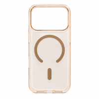 ONES silikonska maskica iPhone 17 Pro Max Transparent w MagSafe Gold
