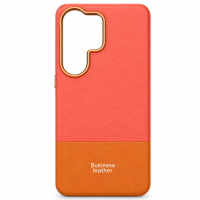 ONES maskica Samsung S26 Ultra Business Leather Orange-Burnt Orange