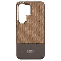 ONES maskica Samsung S26 Ultra Business Leather Champagne Gold-Taupe