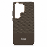 ONES maskica Samsung S26 Ultra Business Leather Dark Gray-Taupe