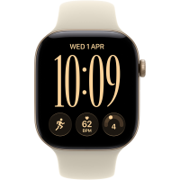 APPLE Watch S12 GPS 46mm Light Gold Aluminium Case with Sand Sport Band - M/L