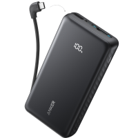 Anker Zolo Power Bank (20000mAh, 22.5W, Built-In USB-C Cable)
